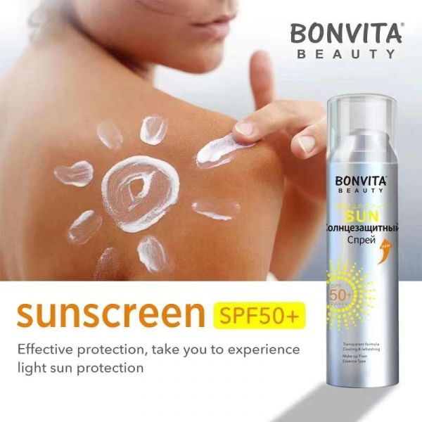 BONVITA Sunscreen Spray for body and face SPF 50 + PA +++ Beauty Sunscreen Spray 150ml